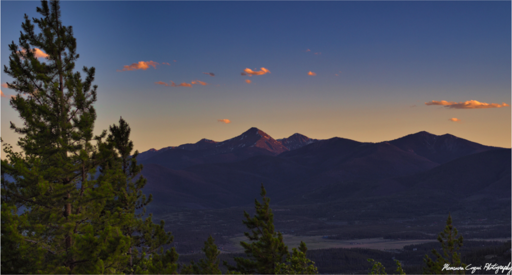 Main image Byers Peak from Strawberry Recreation Area, Sunset