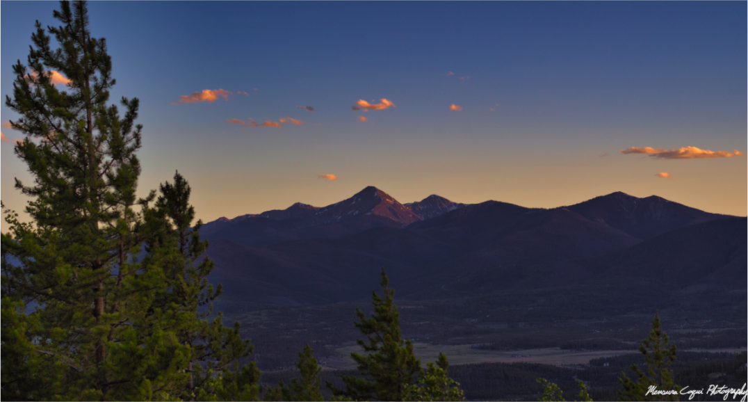 Main image Byers Peak from Strawberry Recreation Area, Sunset