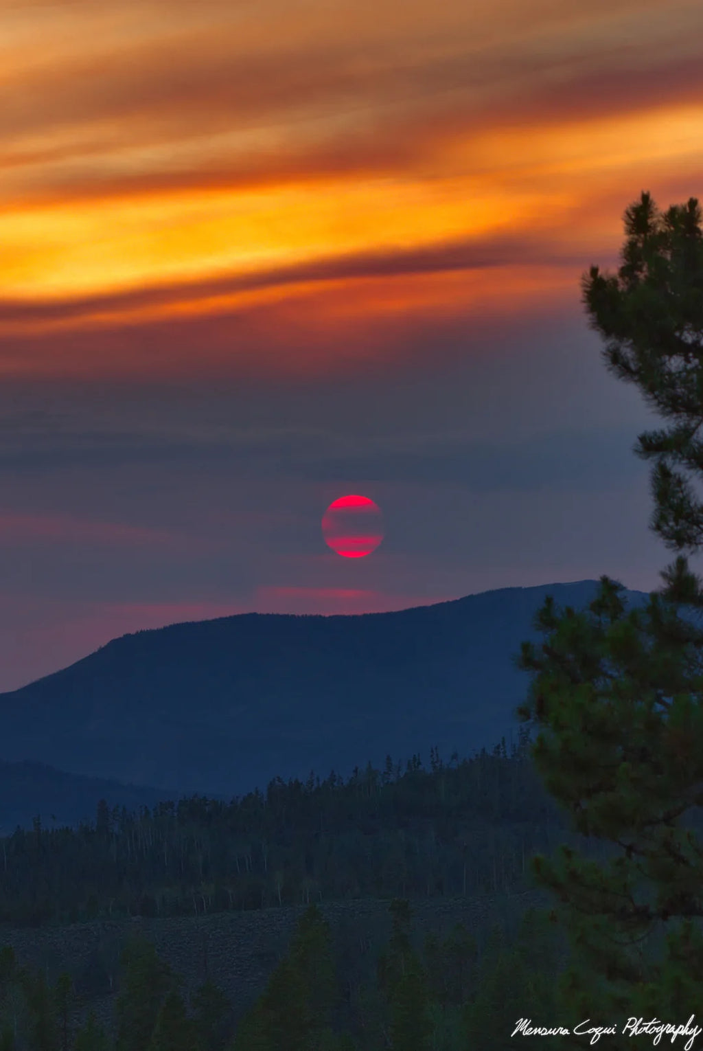 Sunset at Strawberry Recreation Area