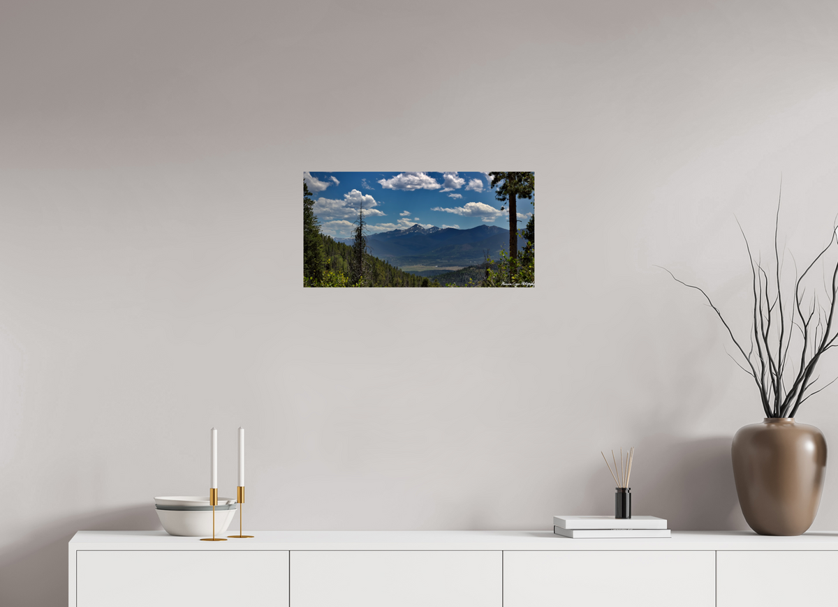 23.9 x 12″, ChromaLuxe Standard Byers Peak from Strawberry Recreation Area, Noon